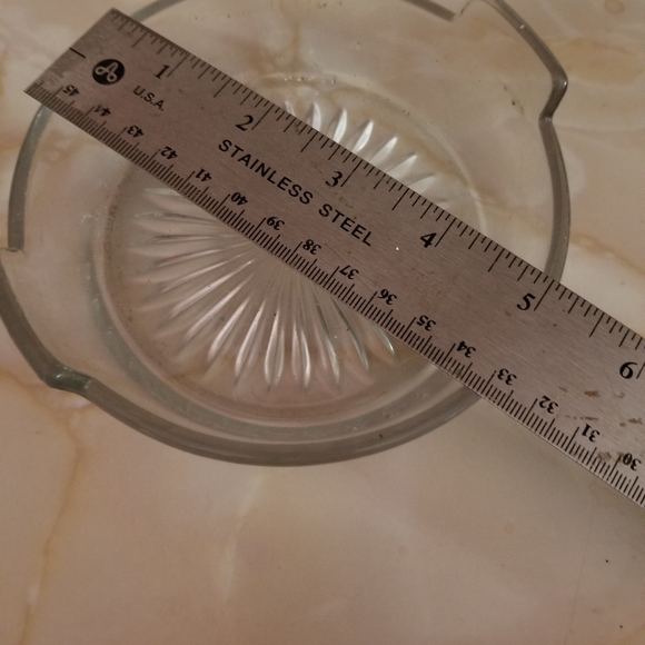 VINTAGE 3 PIECE BUTTER DISH W WINDMILL FARM DECO BASE, GLASS DISH, FLORAL DOME - Picture 7 of 8